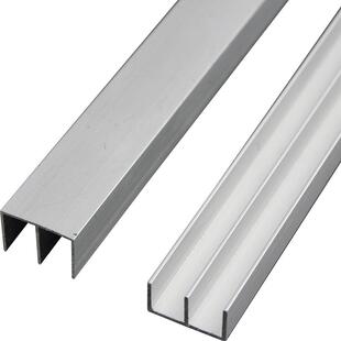 玻璃移门滑道轨道滑槽双滑轮托底导轨底部平滑飞轮刀轮展柜山字槽