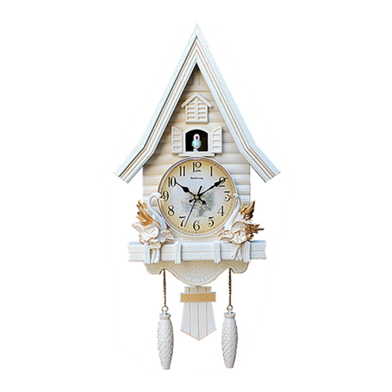 现代创意布谷鸟挂钟客厅卧室可爱儿童房时钟卡通挂表静音石英钟表