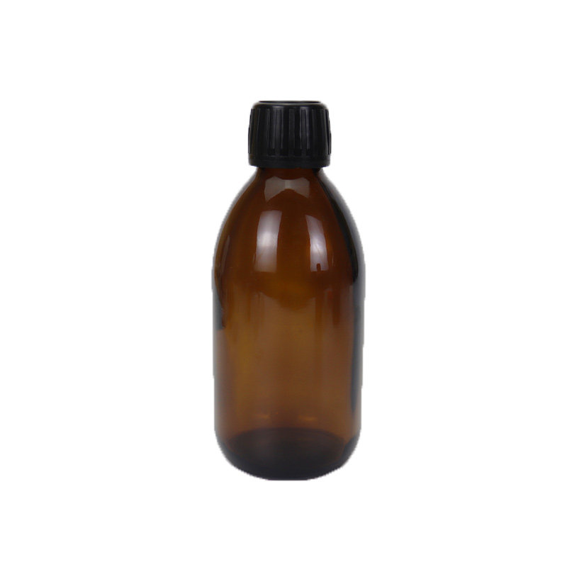 棕色玻璃密封瓶 酵素分装瓶 口服液空瓶子 遮光瓶 带盖茶色药水瓶