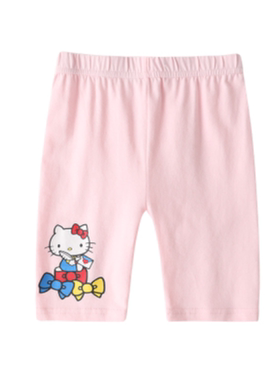 hellokitty秋棉九分裤儿童裤子