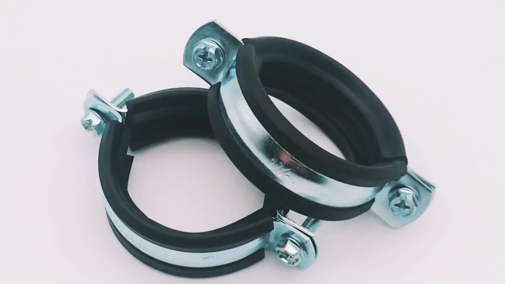 Heavy Duty Type Welding Type M8 Galvanized Steel 4 Inch Pipe Clamp