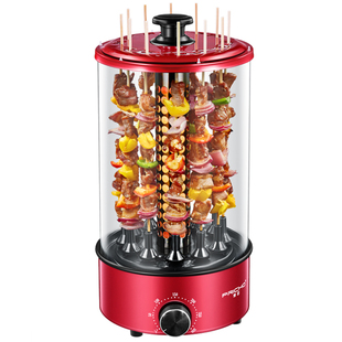 博臣电烤肉串机家用商用无烟自动旋转烤肉机烤羊肉串烤炉烧烤炉杯