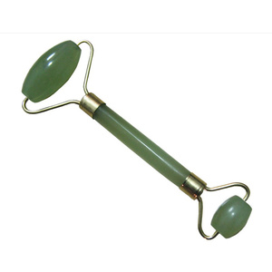 天然岫玉美容器去皱纹眼袋眼纹/玉石美容器/双头玉石滚轮按摩器