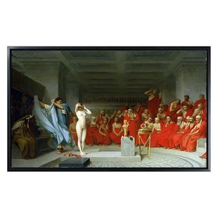 法庭上的芙丽涅 Phryne before the Areopagus 杰罗姆学院派油画