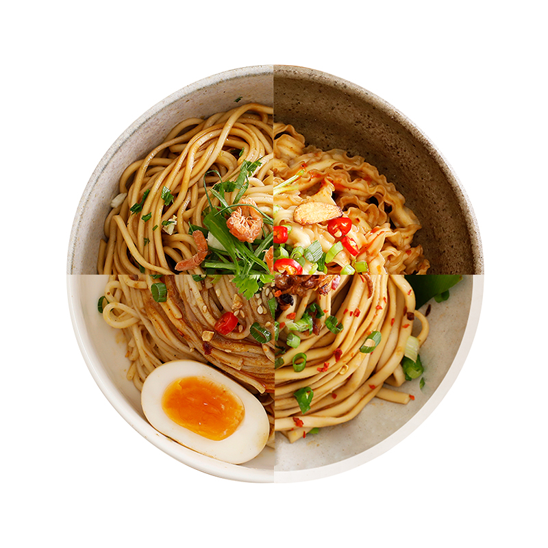 好食乐老妈拌面 葱油拌面担担面藤椒面热干面手工全麦刀削面速食