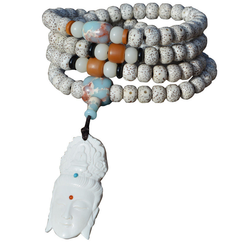 精选天然血丝菩提高密金丝金线菩提子108颗男女佛珠项链手链男女