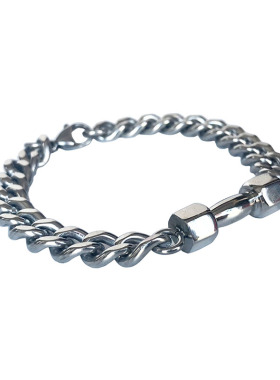 日韩潮牌钛钢哑铃运动男杠铃手链