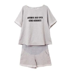 孕妇装套装两件套外穿上衣短袖薄款休闲运动新款时尚T恤孕妇夏装