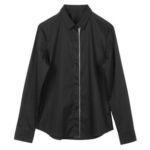 宿色黑色衬衫女长袖职业春款正装上衣修身工装气质高端工作服衬衣