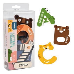 mideer弥鹿26个英文字母动物冰箱贴磁力贴儿童英语早教宝宝玩具