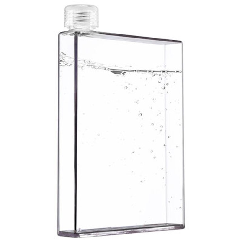 A5纸张杯子便携塑料水杯扁平纸片水壶A6防漏塑料学生bottle随手杯