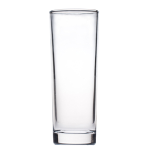 玻璃水杯子家用耐热加厚无盖圆形透明茶杯宾馆酒店餐厅直身漱口杯