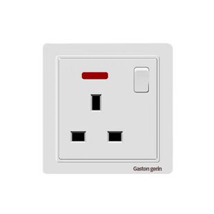 86型一开13A英标插座电制港式英式方脚三孔品字插蘇带制暗装面板