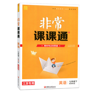 2025春非常课课通英语七年级下册7B译林版江苏专用 中学教辅7年级下苏教版同步课时讲解训练习册初一七下资料辅导书含答案