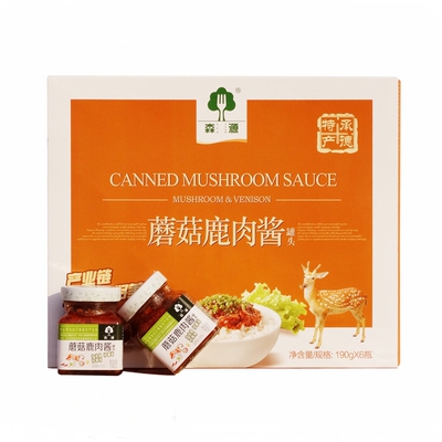 承德特产平泉森源鹿肉精品蘑菇酱