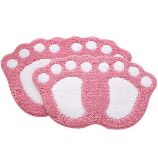 植绒脚丫吸水地垫门口进门门垫浴室防滑垫卫生间脚垫卫浴厕所地垫