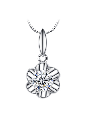 PT950铂金项链 生日礼物18K白金项链 百搭珠宝首饰 钻石吊坠女款