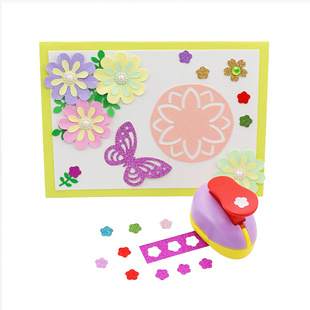 小号压花器圆形小雏菊威化纸模具创意diy儿童手账可爱手工打花器