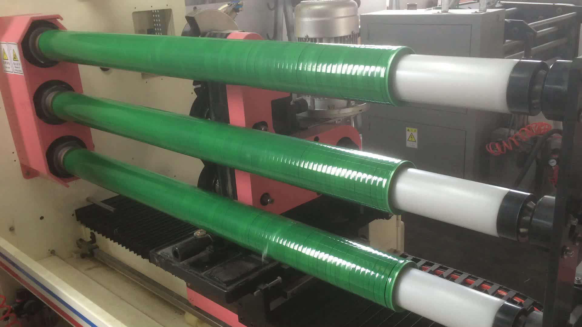 Three Shafts Pvc Electrical Adhesive Tape Cutting Making Machine Price