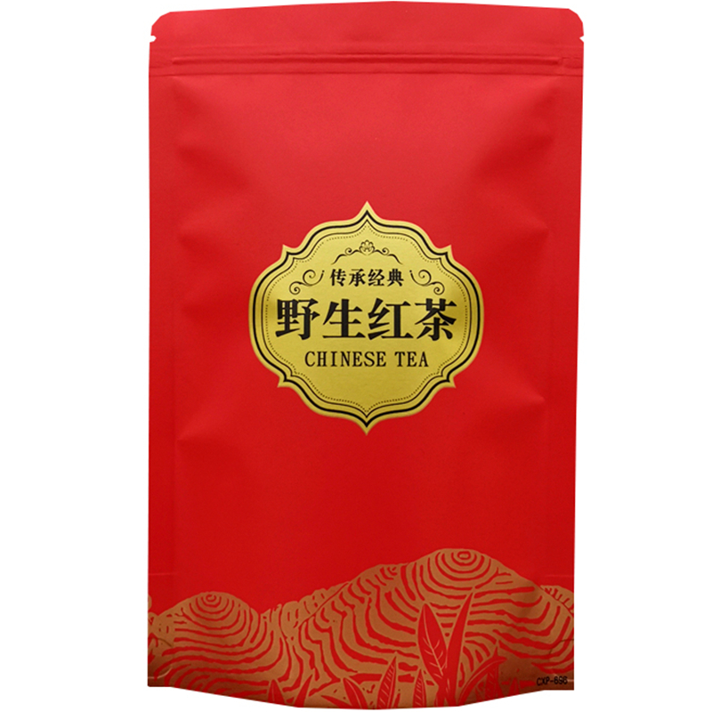 野生红茶自封袋茶叶包装袋半斤装一斤红茶密封袋散茶袋防潮袋加厚