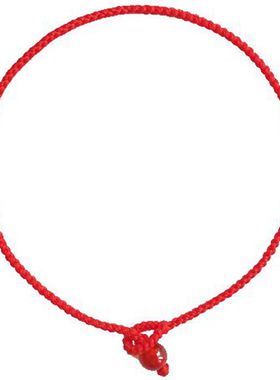 情侣手工编织礼物本命年红绳