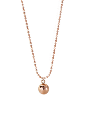 韩版时尚钢珠项链女玫瑰金七夕