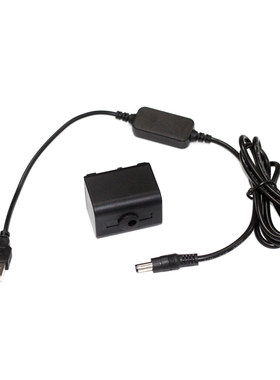 适用索尼DCR-SR42E SR45摄像机FV70假电池盒DC5.5母+USB 8V线