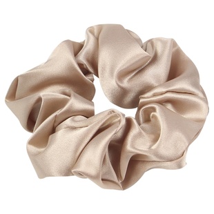 韩国盘发丝绸发圈 马尾大肠圈宽 纯色布艺粗皮圈法式马尾发绳皮筋