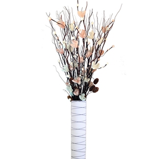 高枝玫瑰假花仿真花落地客厅绢花摆设干花束花卉装饰插花永生花艺