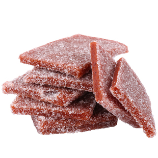 零食雪花山楂片雪花似山楂糕干独立包装山楂山楂条果丹皮500g包邮
