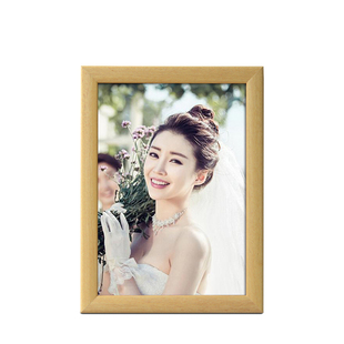 实木相框摆台6寸7寸10寸A4纸相框 创意画框照片相框组合挂墙画框