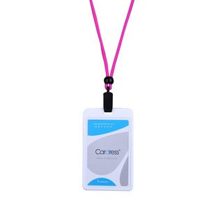 卡德仕cardress严丝合缝工牌卡套ICID门禁卡工作牌证件卡套带卡夹扣圆绳挂绳定制LOGO厂牌上岗工作证胸牌卡套