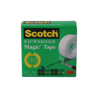 3M810测试胶带 3M思高神奇隐形胶带 油墨附着力百格测试3/4 Scotch 12.7MM宽19 胶袋封口礼品包装1/2*33M