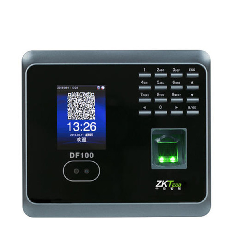 中控智慧UF100plus人脸考勤机指纹面部识别wifi无线网络打卡机