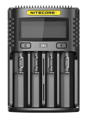 奈特科尔NITECORE UMS2 UMS4 18650电池充电器多功能测试容量UM4