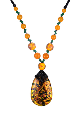 衣服配饰挂链琉璃吊坠民族风冬