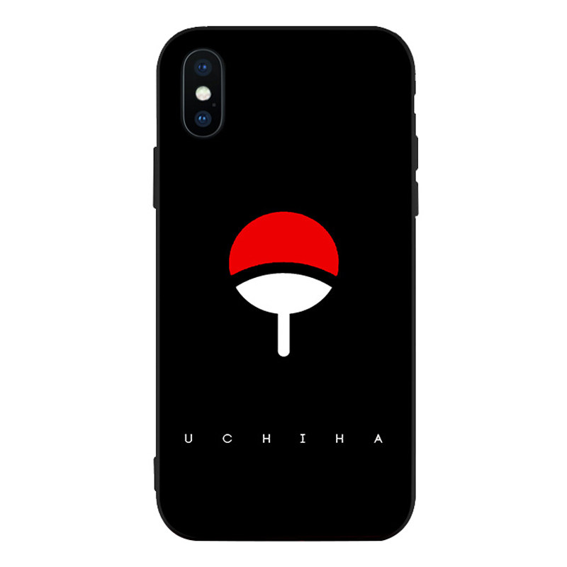 宇智波标志/写轮眼/火影忍者iPhone6手机壳适用6s加字5s定制7plus