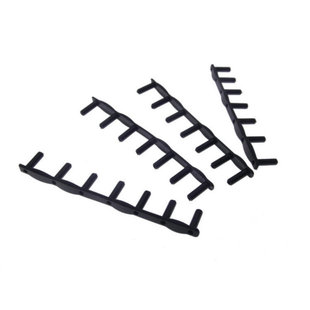 3条装 羽毛球拍专用防塌陷长7连钉护线管 七连钉 2.6双线孔包邮