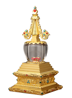 亚克力镶嵌佛堂摆件舍利塔