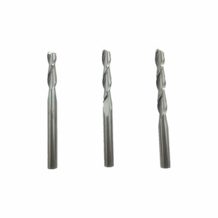 驰特3.175mm双刃螺旋铣刀密度板木板切割铣刀数控电脑雕刻刀具