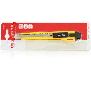 得力小号美工刀2031快递刀家用迷你小刀便携开箱器拆包裹好物裁纸手工DIY割纸刀裁纸刀壁纸刀9mm刀片SK5