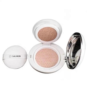 Salmon新版鲑鱼精华幻彩双层气垫正品遮瑕保湿持久