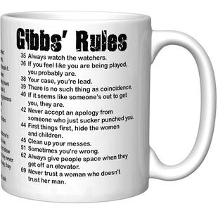 美国海军罪案调查处吉布斯规则陶瓷咖啡马克杯子NCIS水杯生日礼物