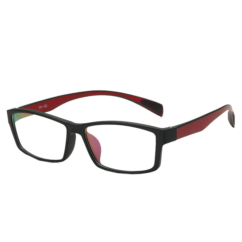 TR90超轻耐折眼镜框 潮男女全框方框 复古记忆光学近视学生配镜
