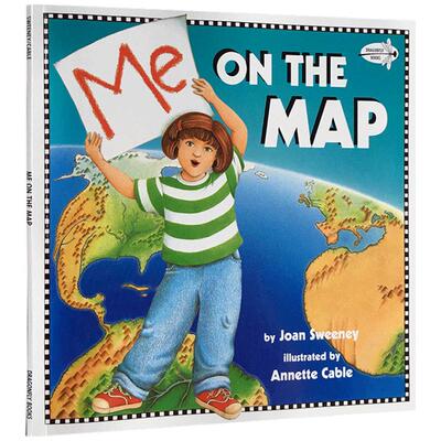 英文原版绘本Me on the Map从地图上找到我 吴敏兰绘本123第115本 儿童科普认知地理位置图画书英文阅读育儿学前教育童书