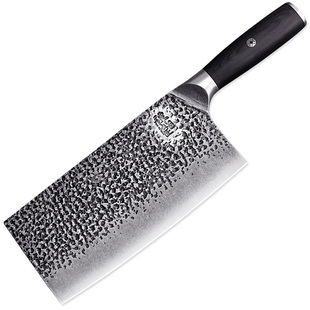 谭铁匠纯手工锻打菜刀家用老式锰钢斩切肉菜刀厨师专用锋利厨刀具