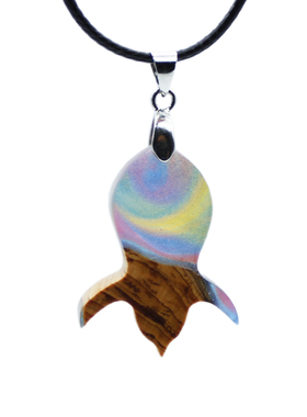 sanshio树脂与木企鹅定制吊坠