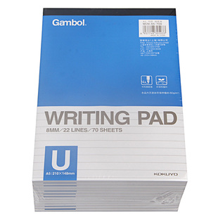 KOKUYO国誉上翻拍子本横线A6/A5/A4日记本Gambol速写口译易撕草稿本学生演算本70页/本纸质厚不易晕墨