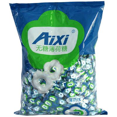 aixi口含片750g*3袋无糖糖薄荷糖
