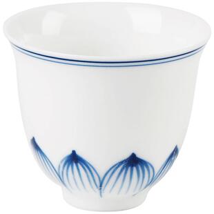 青花瓷茶杯单杯陶瓷单只小号功夫茶主人单个茶具喝茶的杯子品茶杯